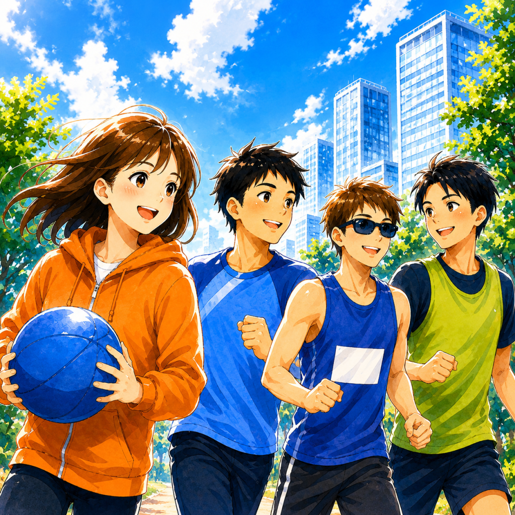 健康スポーツ学は、運動やスポーツの力で、人の体と心の健康を支え、誰もが楽しく自分らしく生きられる社会を目指す学び